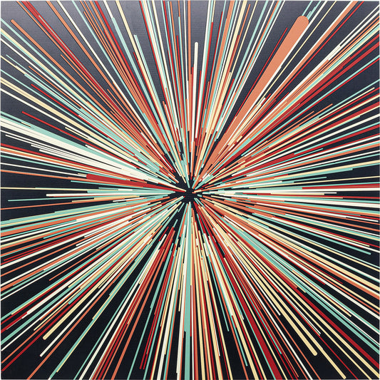 Glass Picture 3D Light Speed 100x100cm