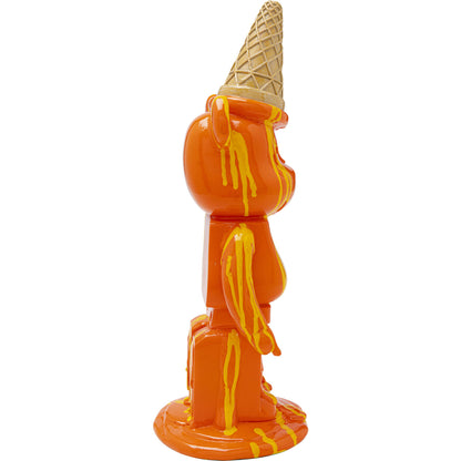 Orange Bear Figurine