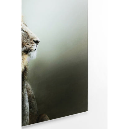 Glass Picture Lion King 100x100cm