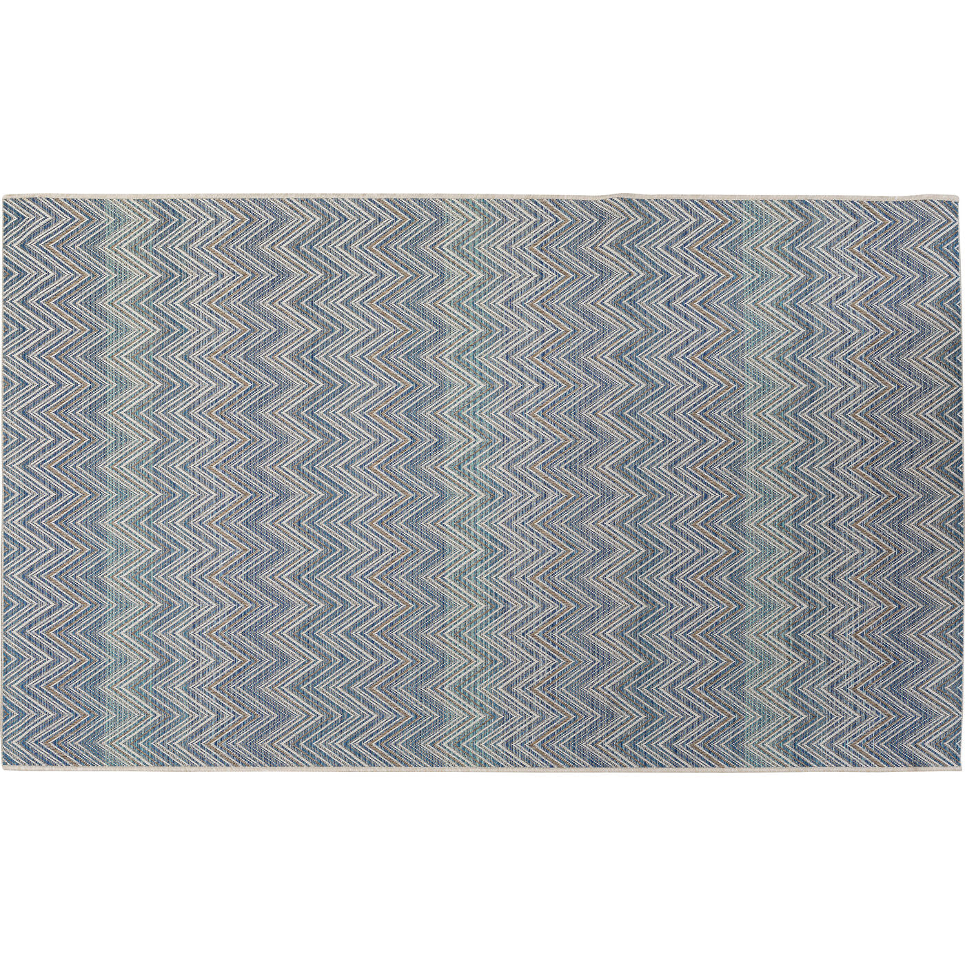 Zigzag Blue Rug