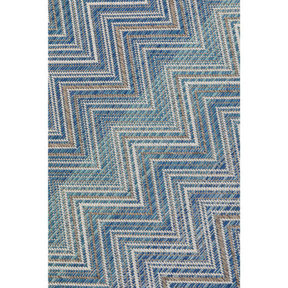 Zigzag Blue Rug