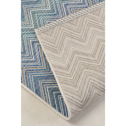 Zigzag Blue Rug