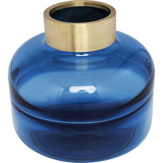 Vase Positano Belly Blue 21cm - JULIA VENCE STORE