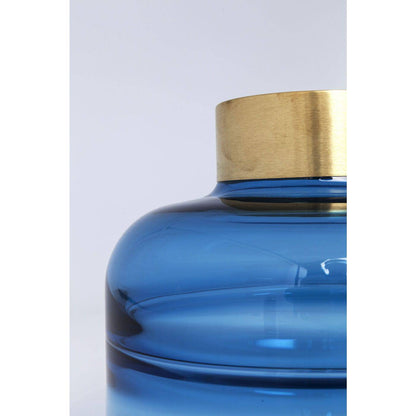 Vase Positano Belly Blue 21cm - JULIA VENCE STORE