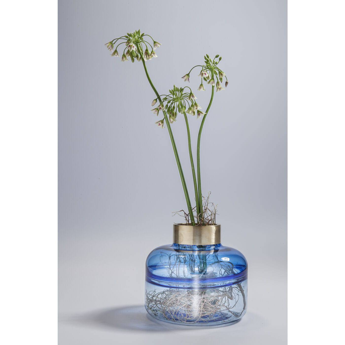 Vase Positano Belly Blue 21cm - JULIA VENCE STORE