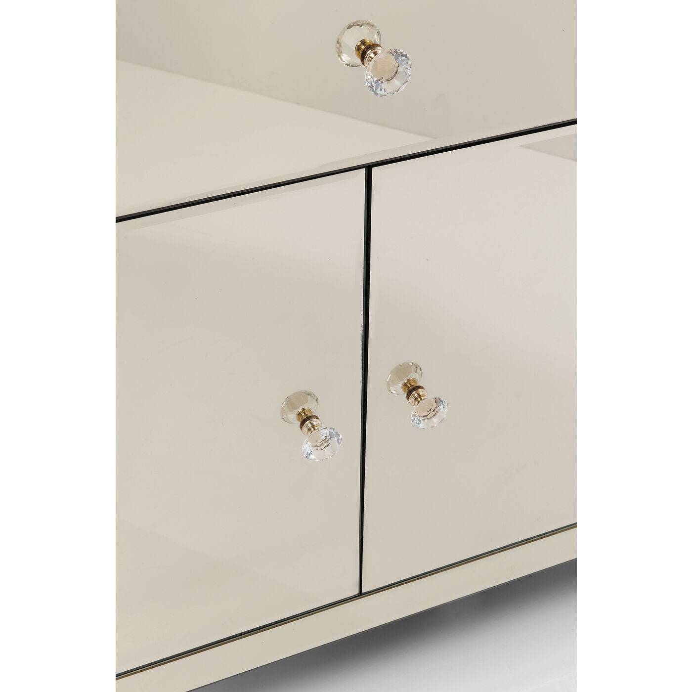 Dresser Luxury Gold 2Doors 1 Drawer - JULIA VENCE STORE