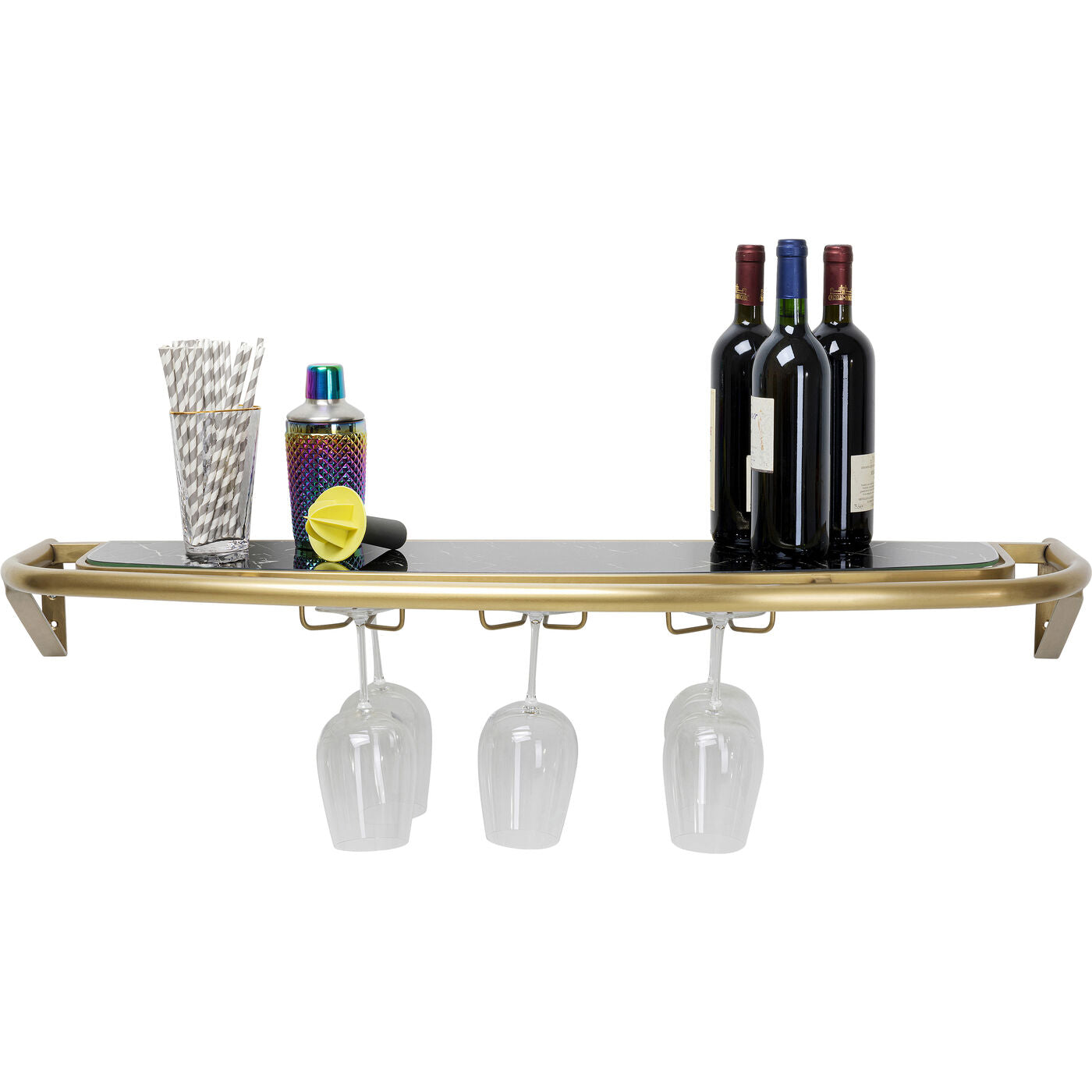 Wall Rack Treviso Gold 120x10cm