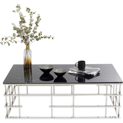 Coffee Table Rome Silver 130x70cm - JULIA VENCE STORE