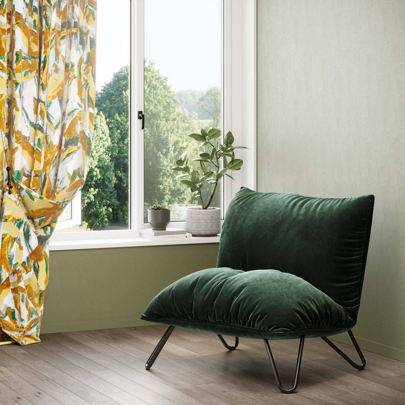 Armchair Port Pino Green - JULIA VENCE STORE