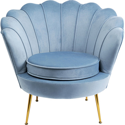 Armchair Water Lily Gold Aqua