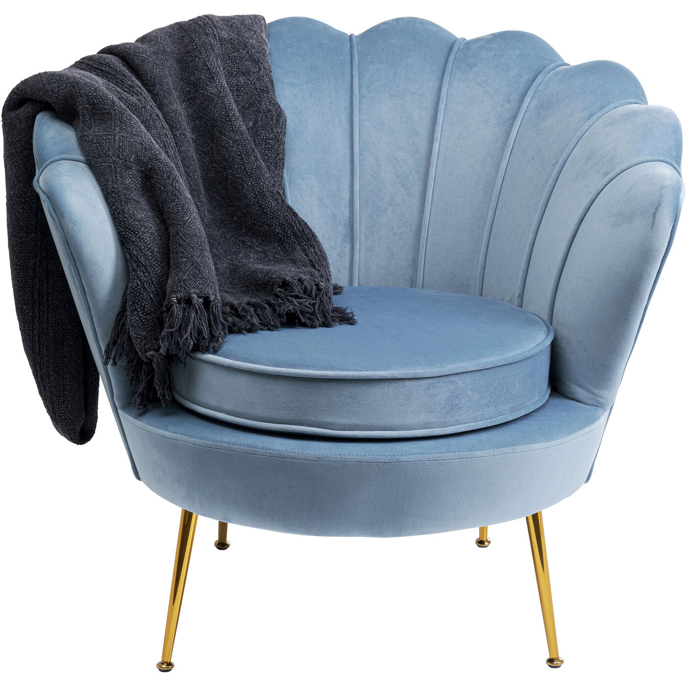 Armchair Water Lily Gold Aqua