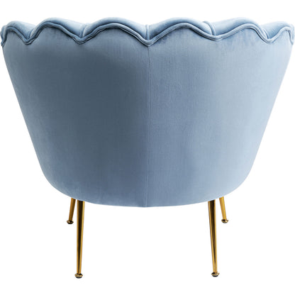 Armchair Water Lily Gold Aqua