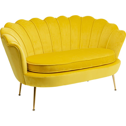 Sofa Water Lily 2 Seater Gold Yellow