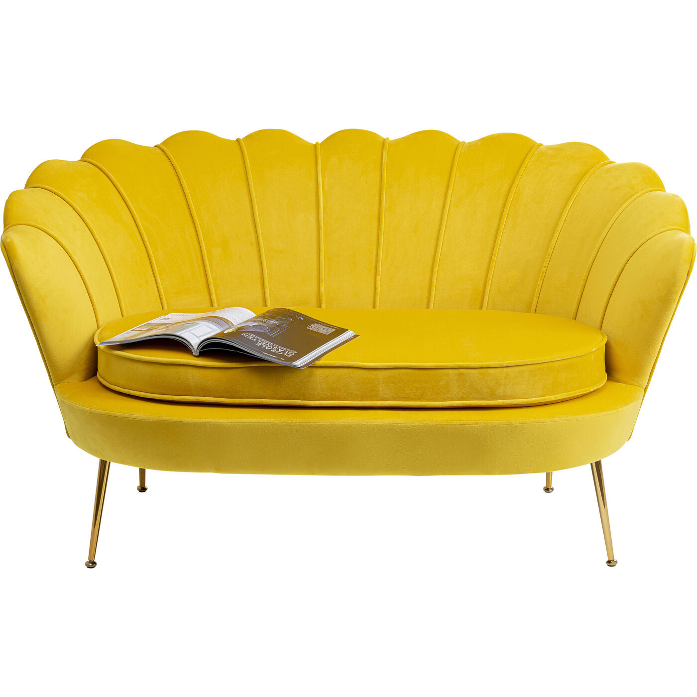 Sofa Water Lily 2 Seater Gold Yellow