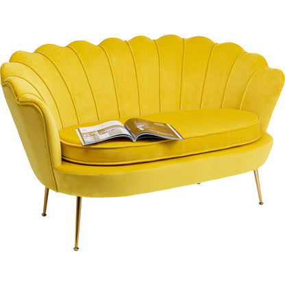 Sofa Water Lily 2 Seater Gold Yellow