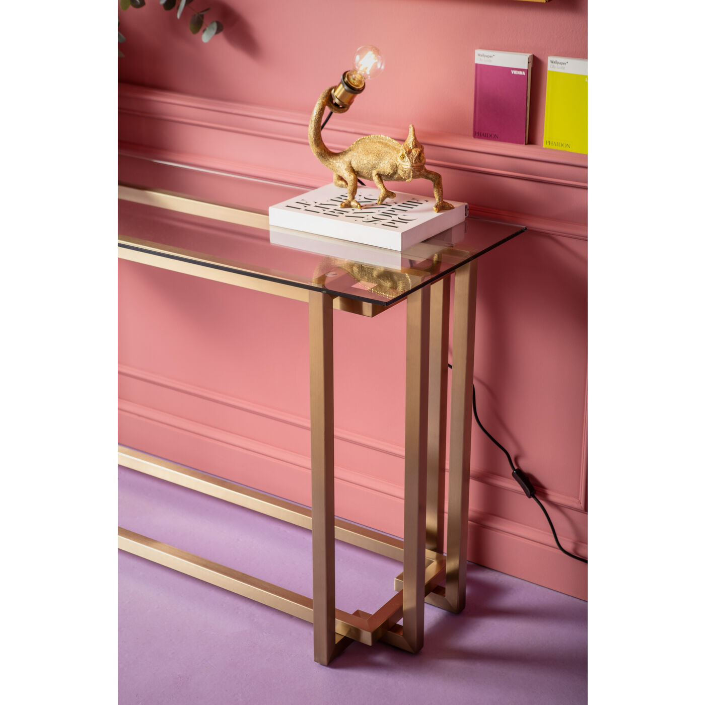 Console Table Clara Gold 145x76cm