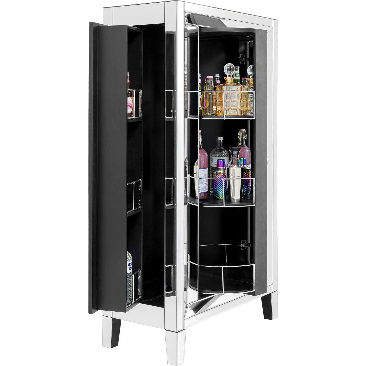 Luxury Mirrored Bar Cabinet