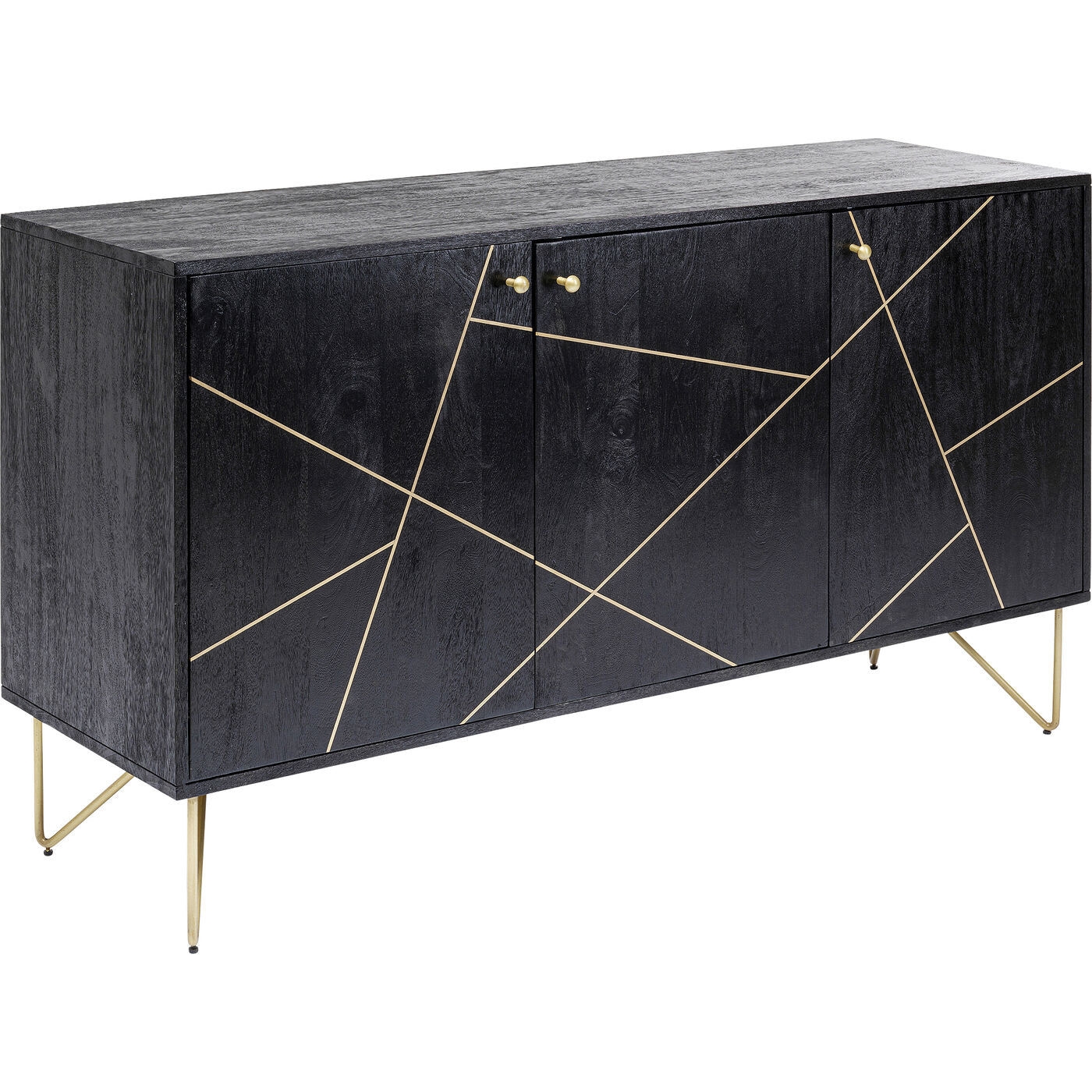 Sideboard Gold Vein 3 doors 145x82cm