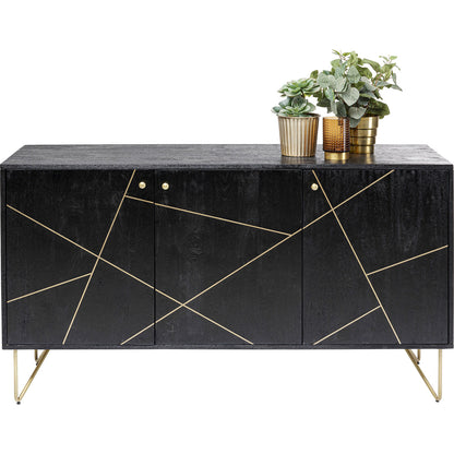 Sideboard Gold Vein 3 doors 145x82cm