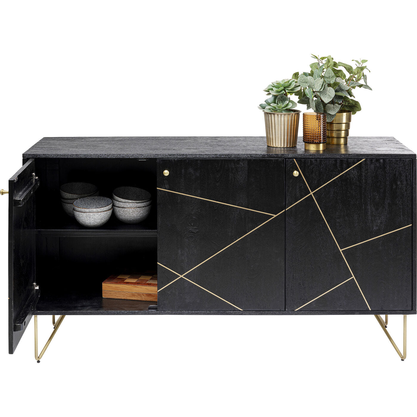 Sideboard Gold Vein 3 doors 145x82cm