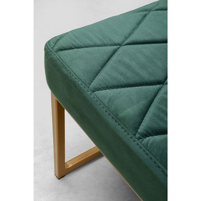 Bench Smart Velvet Dark Green Brass 150cm