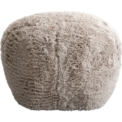 Swivel Armchair Fluffy Beige