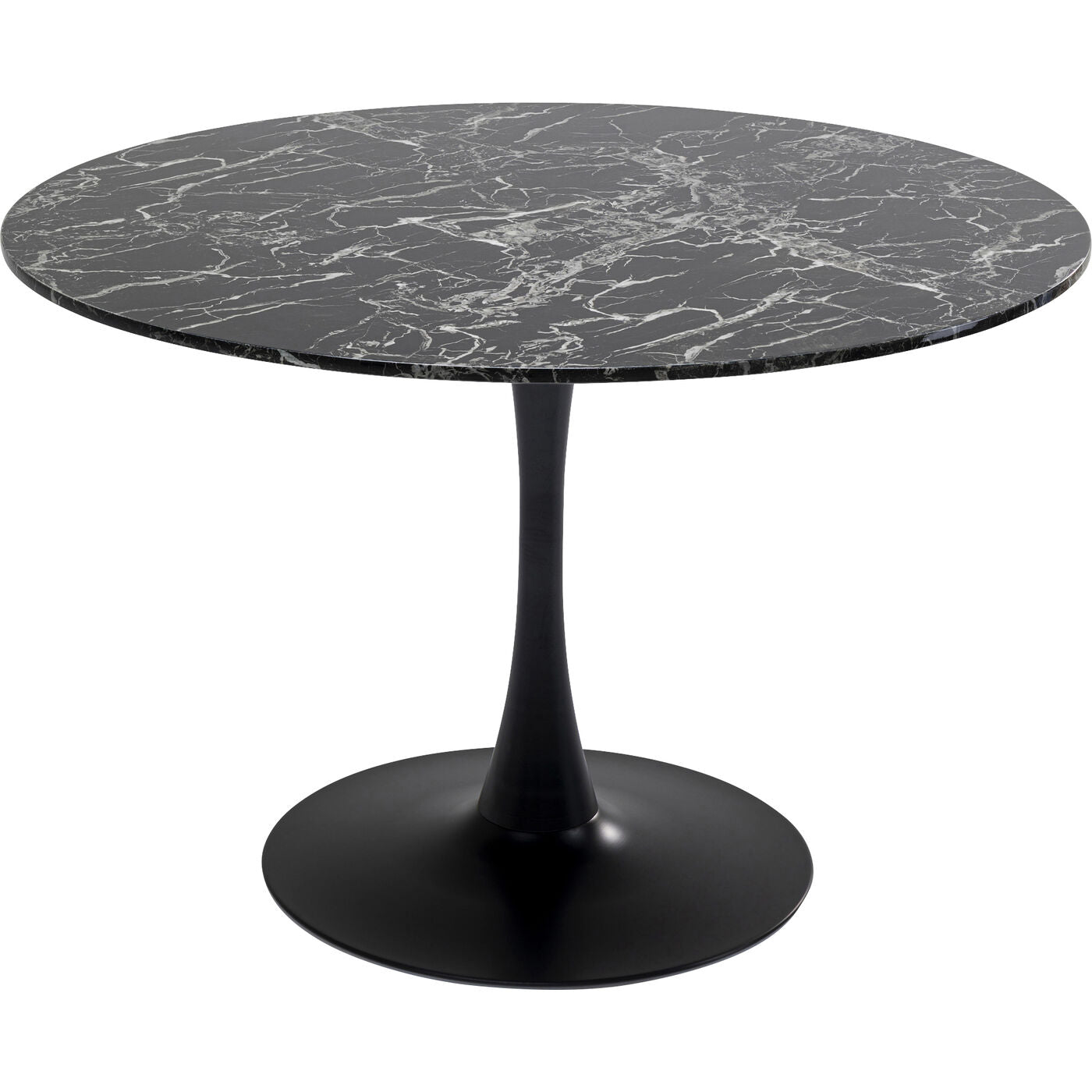 Table Veneto Marble Black √ò110cm