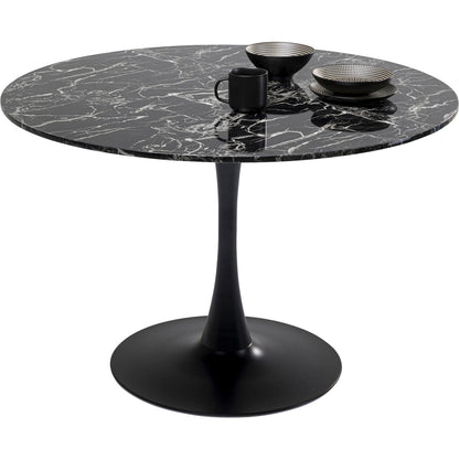 Table Veneto Marble Black √ò110cm