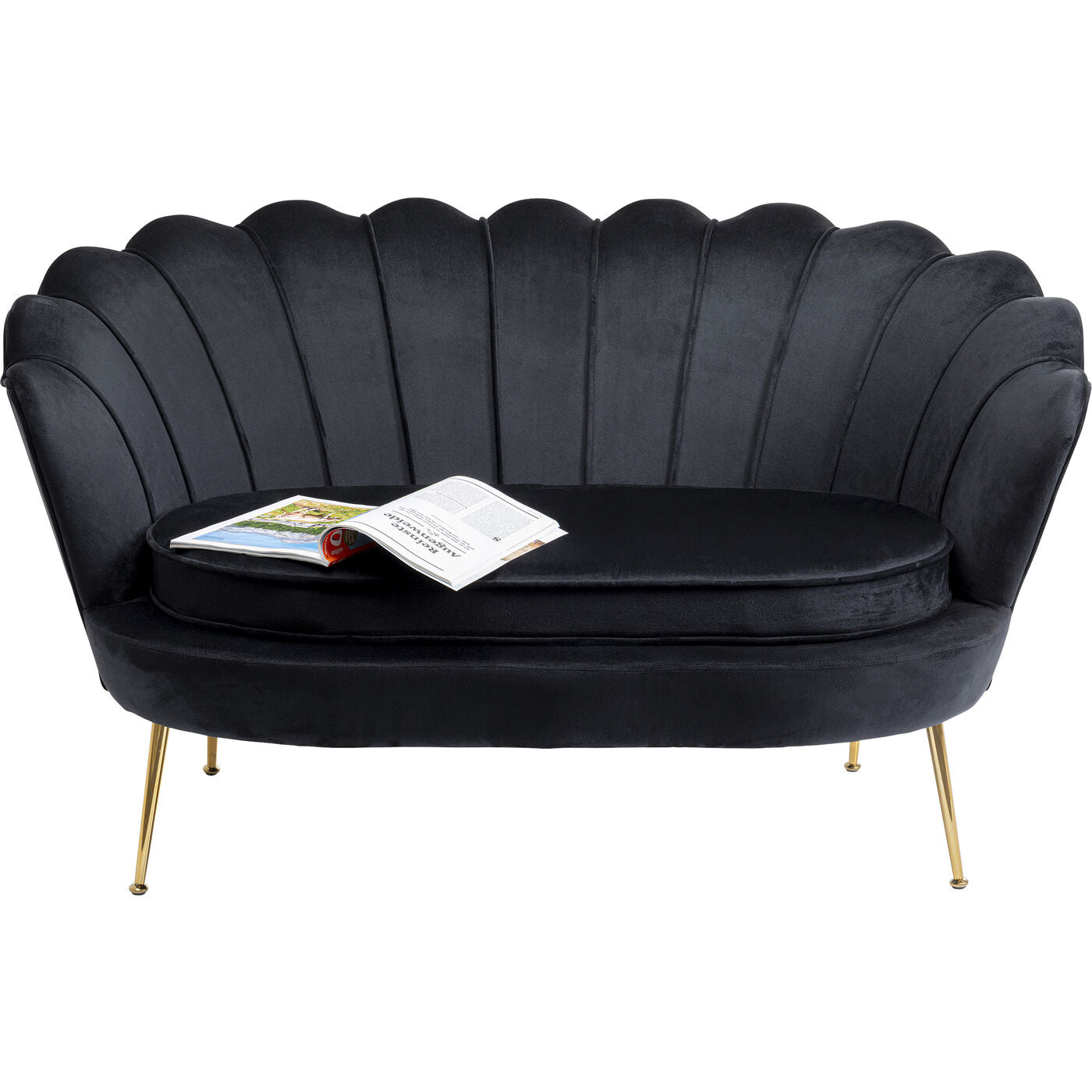 Sofa Water Lily 2 Seater Gold Black