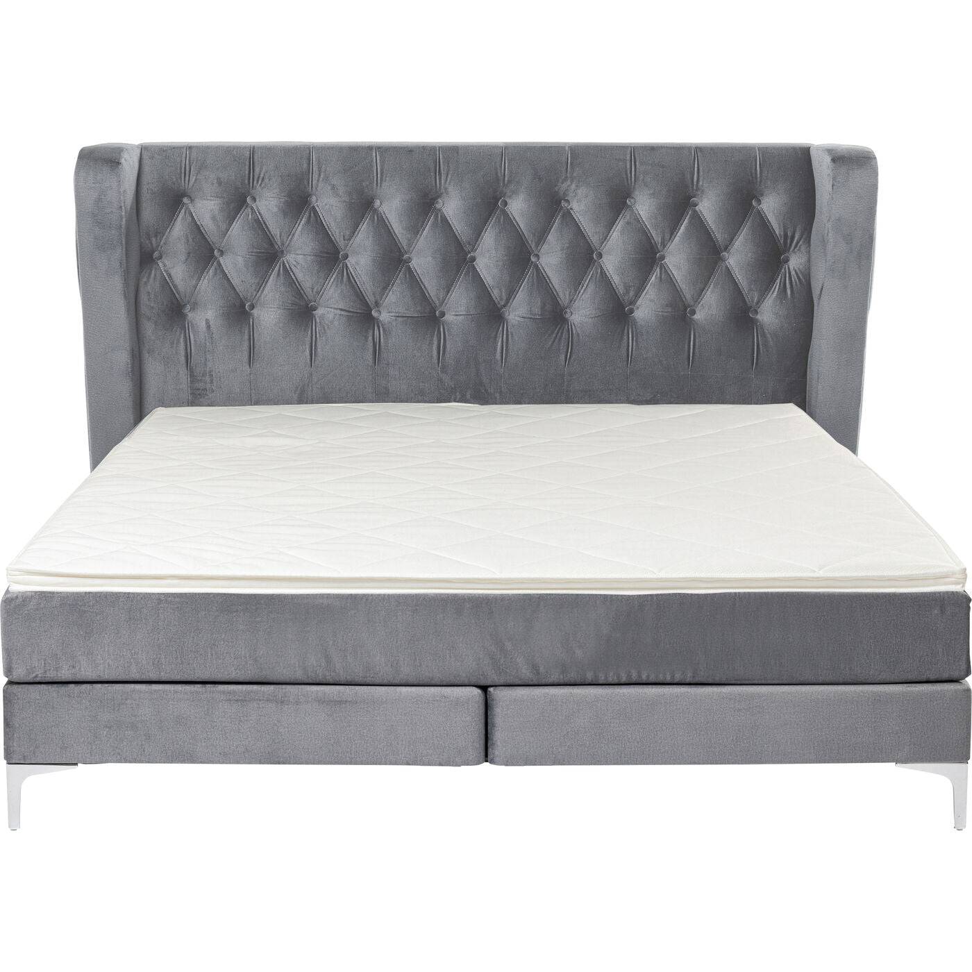 Boxspring Bed Grey