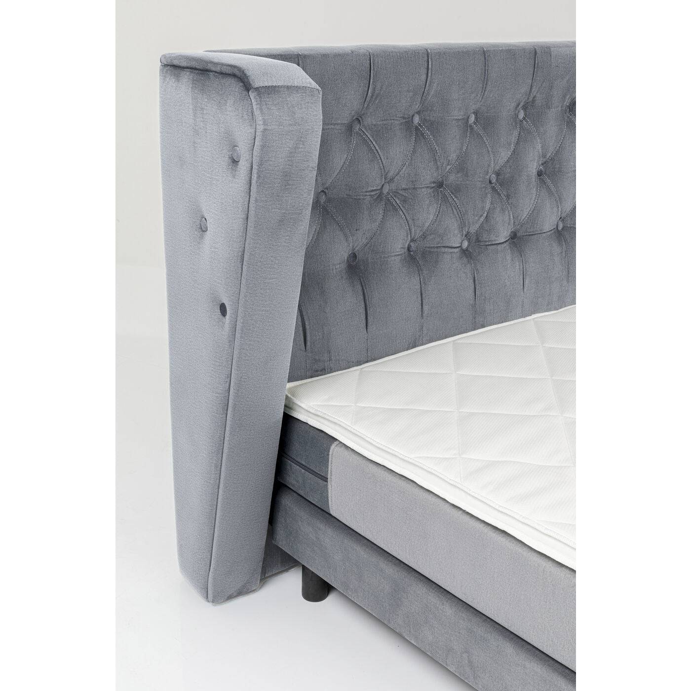 Boxspring Bed Grey