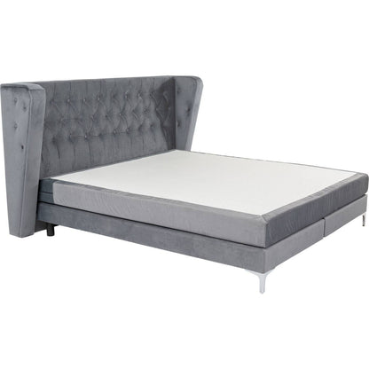 Boxspring Bed Grey