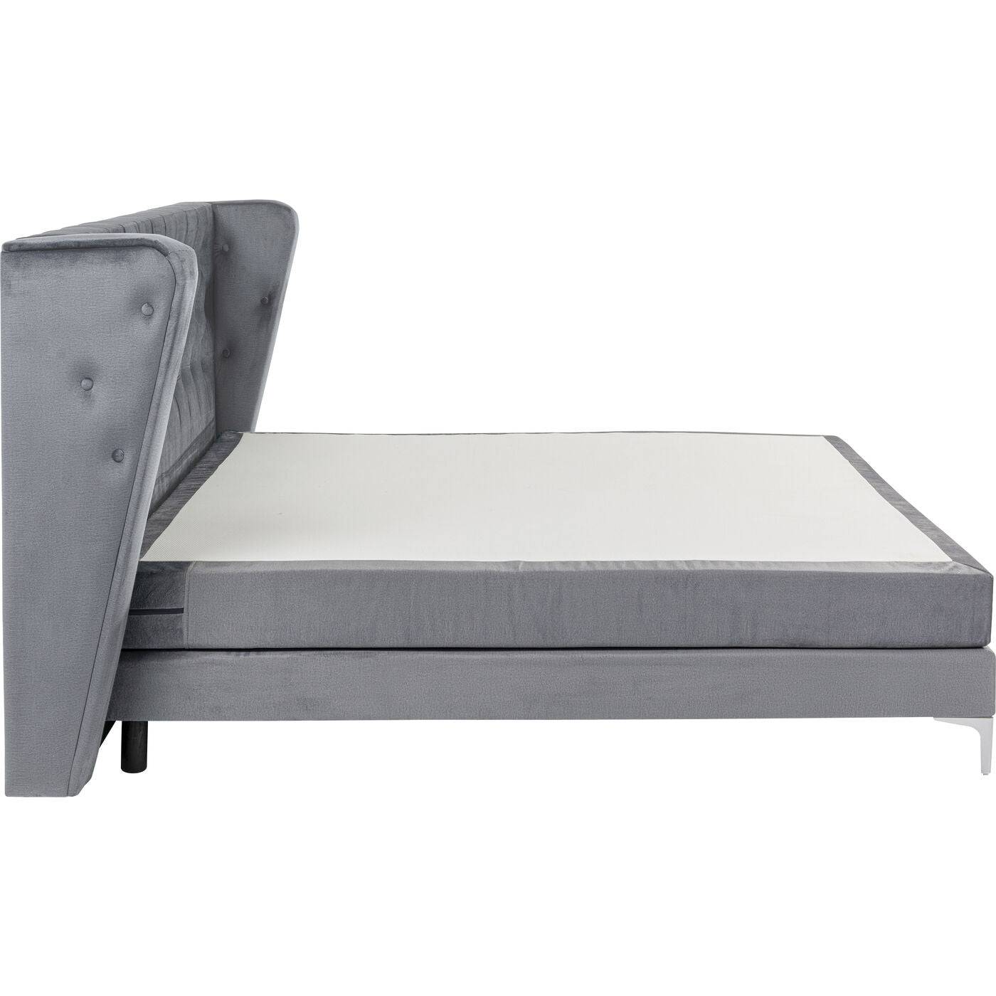 Boxspring Bed Grey