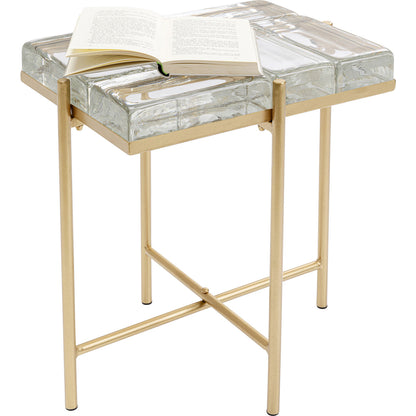 Side Table Iceline Gold 43x33cm