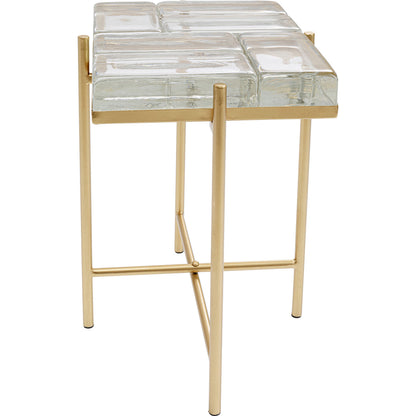 Side Table Iceline Gold 43x33cm