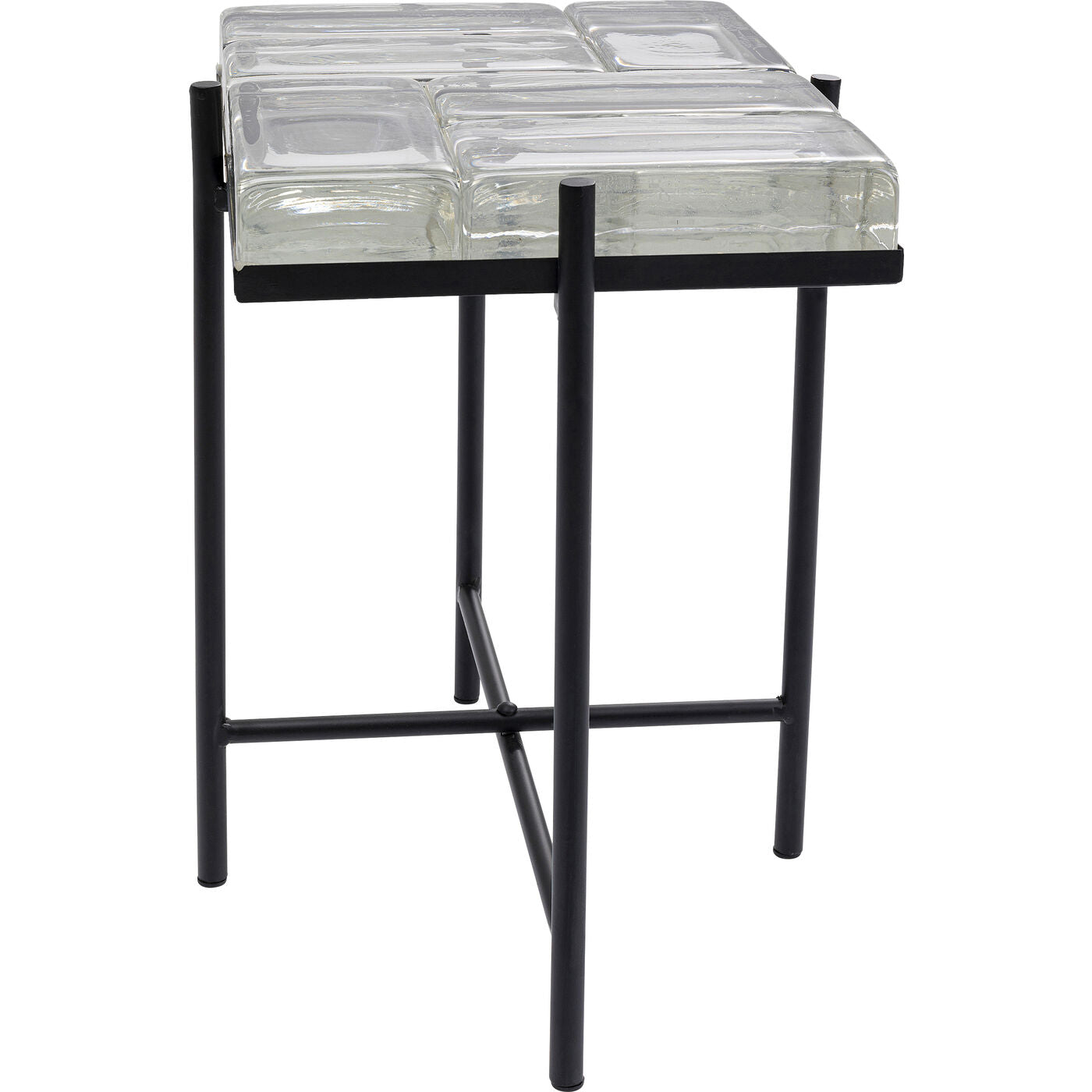 Side Table Iceline Black 43x33cm