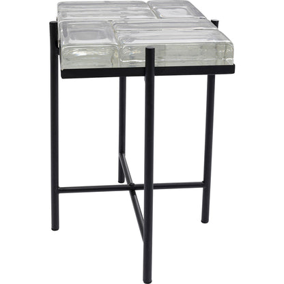 Side Table Iceline Black 43x33cm