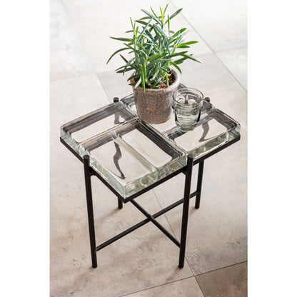 Side Table Iceline Black 43x33cm