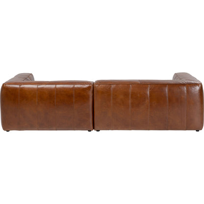 Brown Leather Corner Sofa