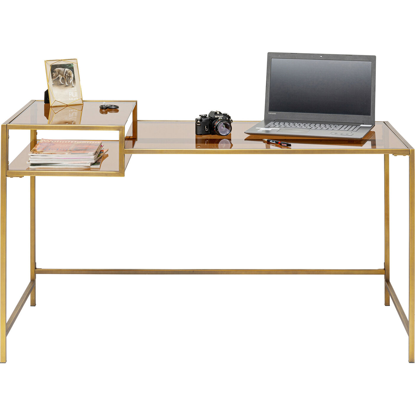 Desk Loft Gold 134x60cm