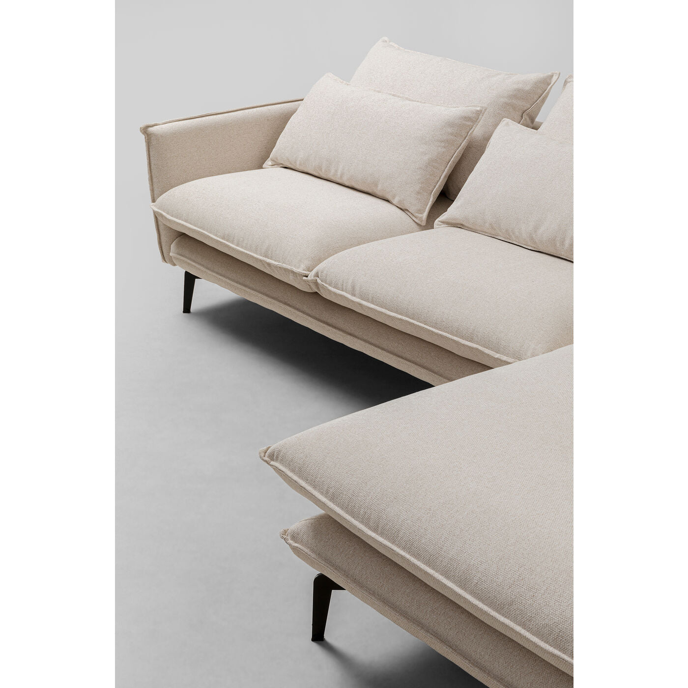 Corner Sofa Monza Right Cream 296cm