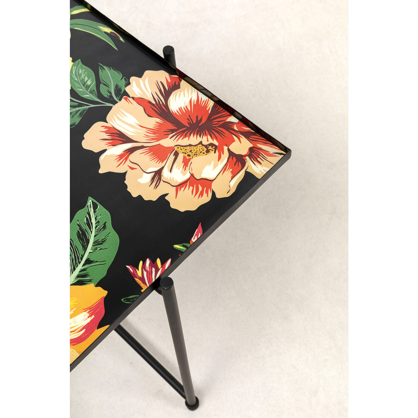 Side Table Flowers Garden Square (2/Set)