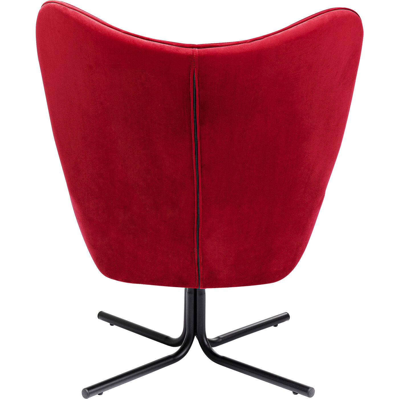 Swivel Armchair Oscar Velvet Red