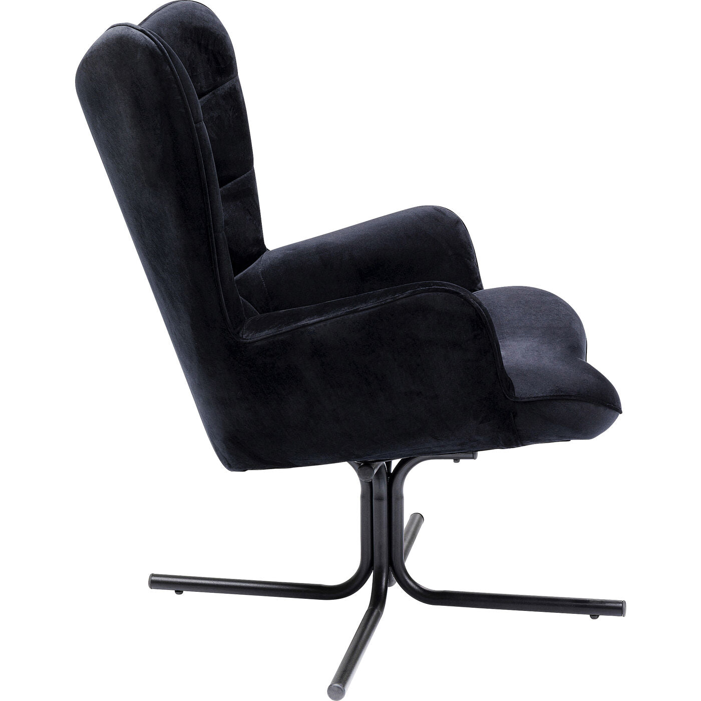 Swivel Armchair Oscar Velvet Black