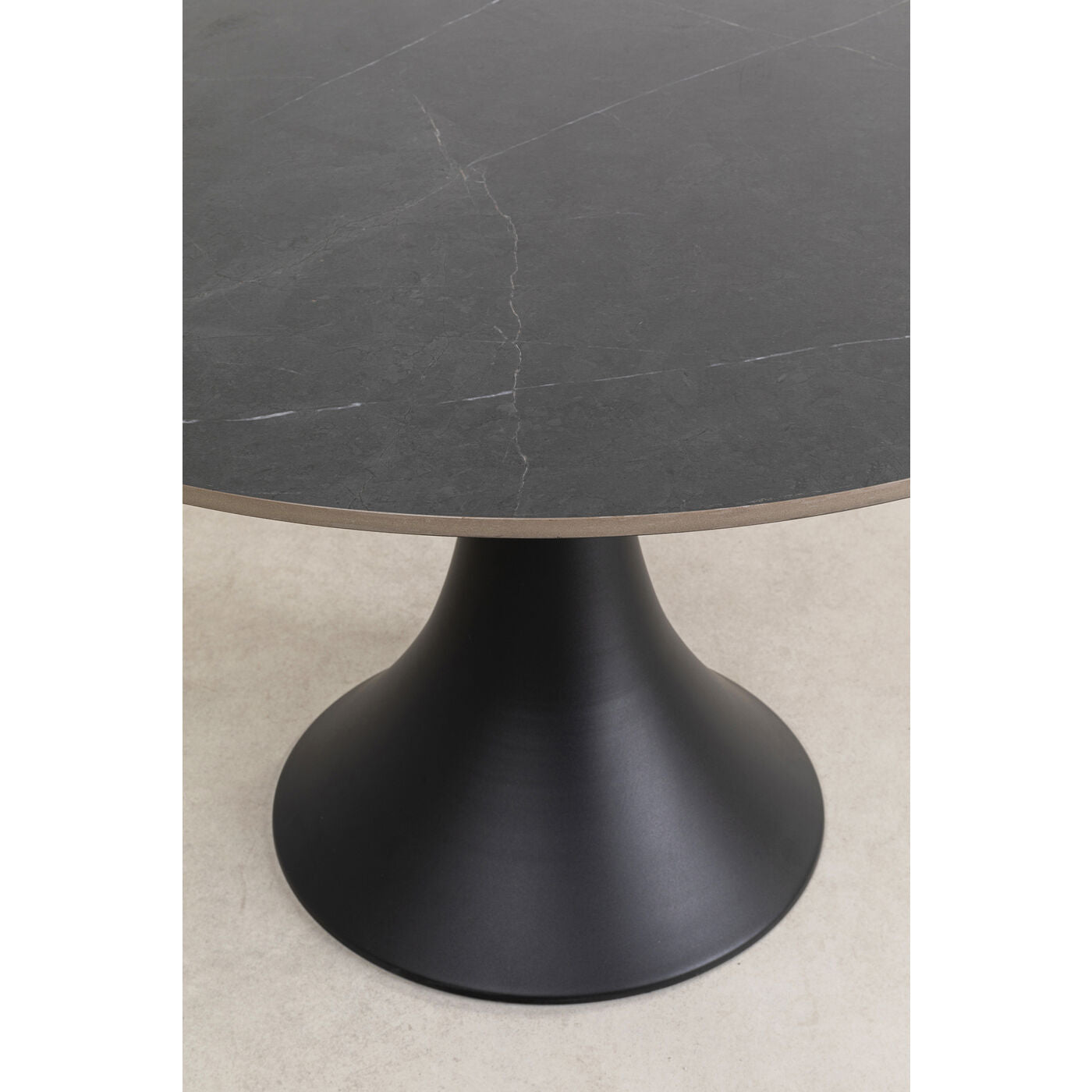 Black Round Dining Table