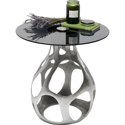 Side Table Volcano Silver Ø60cm