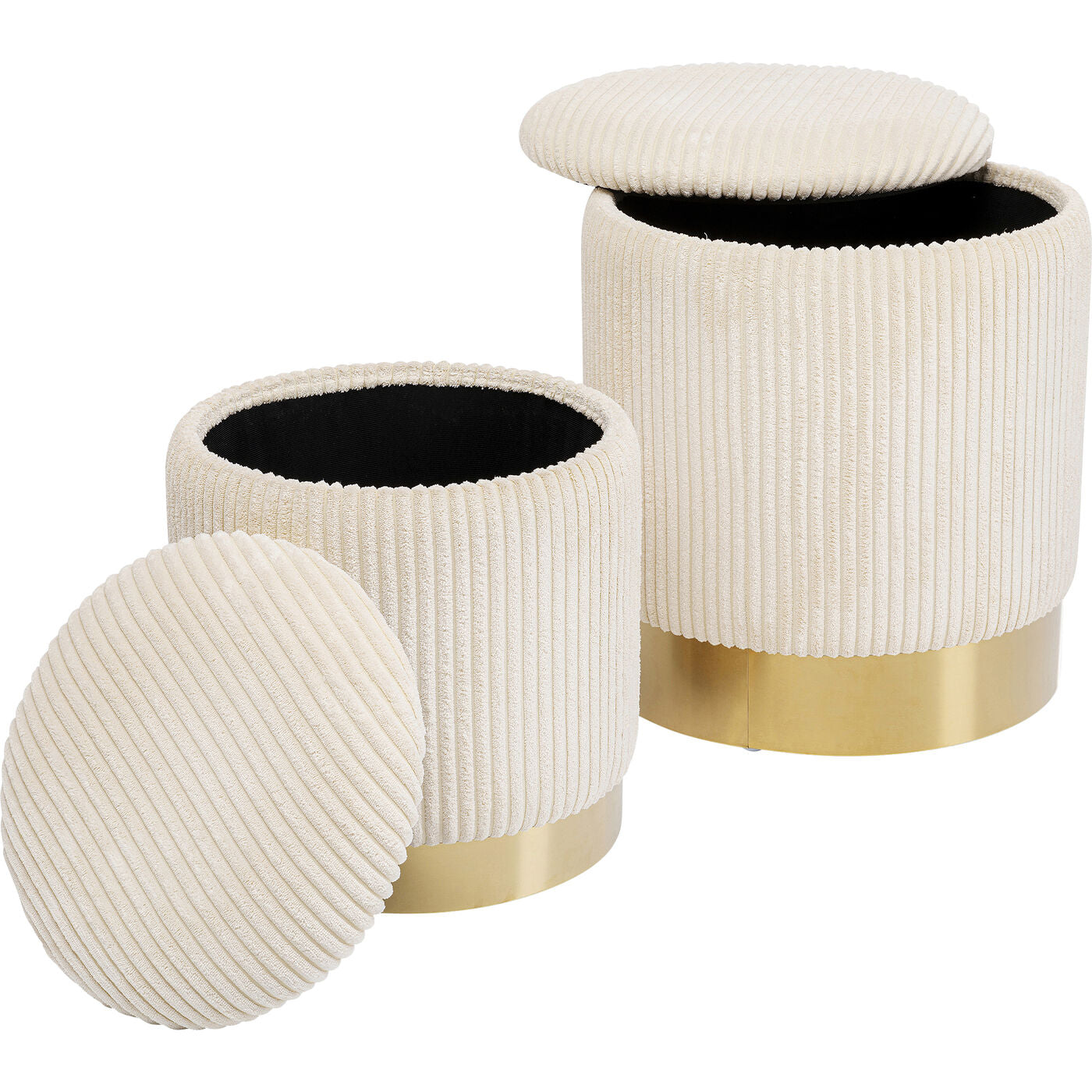 Stool Cherry Storage Cord Creme (2/Set)