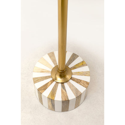 Side Table Domero Cirque Gold White Ø25cm