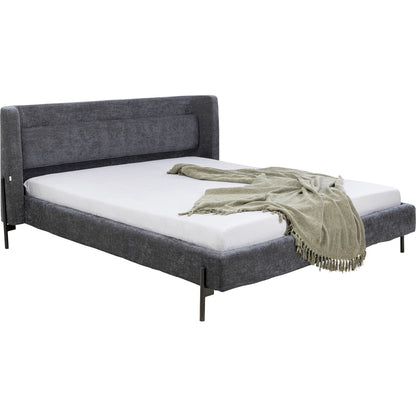 Grey Upholstered Bed