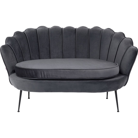 Sofa Water Lily 2 Seater Black Grey